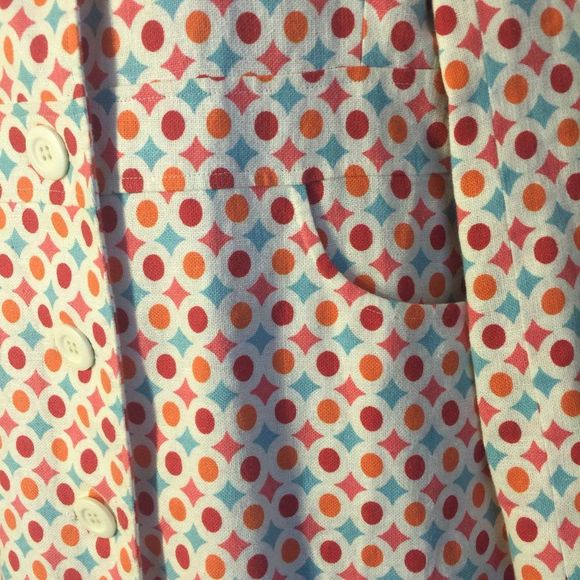 Red Herring London Linen Cotton Spring Coat Size 12 EU US 8 - Picture 5 of 16